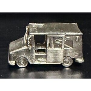 Postal Pours .925 Silver Mail Truck 12.3grams investment casted hand pour